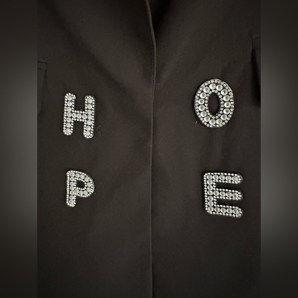 Classic black blazer size small women’s crystal HOPE - Picture 4 of 4